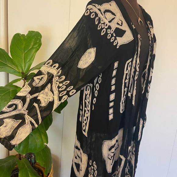 Sarong Style Long Sleeve Cover Up | Sarong | - Picture 4 of 7